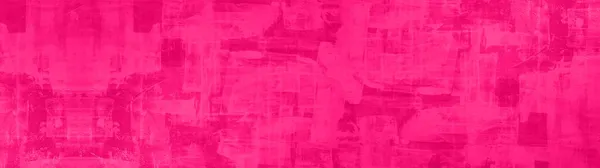 Abstract Roze Magenta Aquarel Geschilderd Papier Textuur Achtergrond Banner Panorama — Stockfoto