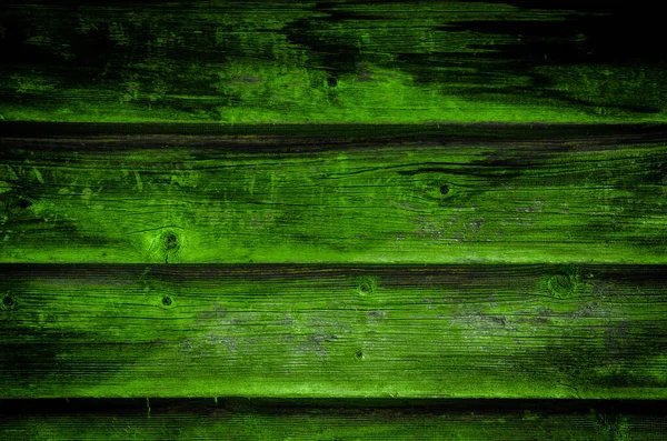 Grunge Abstrait Rustique Vieux Vert Foncé Peint Couleur Bois Panneau — Photo
