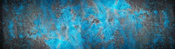 Абстрактная Голубая Бирюза Черный Красочный Гранж Цвета Натурального Камня Стены — стоковое фото