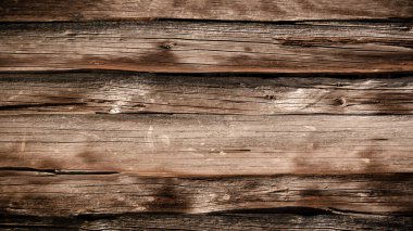 Eski kahverengi kırsal köhne eskimiş koyu renk ahşap ahşap ahşap masa döşeme tahta döşeme dokusu - ahşap arka plan pankartı üst görünüm