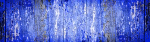 Abstract Grunge Rustic Old Dark Blue Painted Colored Wooden Board — Stock Photo, Image