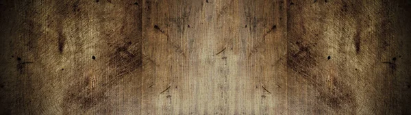 Alt Braun Rustikal Verwittert Dunkel Grunge Holz Tisch Wand Dielenboden — Stockfoto