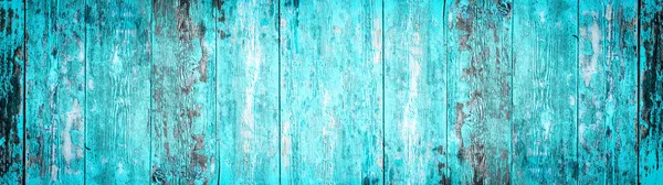 Abstract Grunge Rustic Old Turquoise Aquamarine Colored Painted Wooden Board — Stock Photo, Image