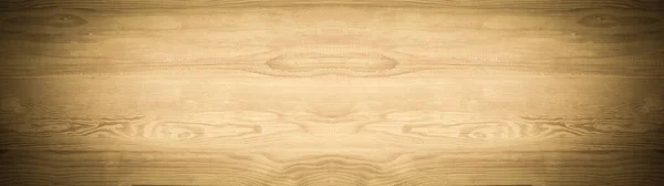 古褐色的乡村光明亮的木制桌子墙板地板层压板地板质感 木制背景全景横幅长 — 图库照片