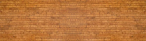 Hnědé Tmavé Dřevěné Korkové Podlahy Textury Pozadí Banner Panorama — Stock fotografie