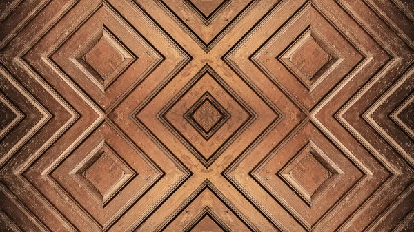Hnědý Dřevěný Vzor Čtverec Kosočtverec Diamant Herringbone Stěna Podlaha Podlahy — Stock fotografie