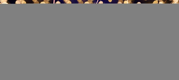 Новорічний Сильвестр Вечірка Святкового Свята Листівка Вітання Абстрактний Синій Кольоровий — стокове фото