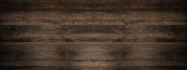 Eski kahverengi kırsal köhne eskimiş koyu renk ahşap ahşap ahşap ahşap masa döşeme döşeme dokusu - ahşap arka plan pankartı üst manzara