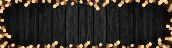 Ünnepi Ünnep Silvester Háttér Panoráma Banner Hosszú Keret Készült Arany — Stock Fotó