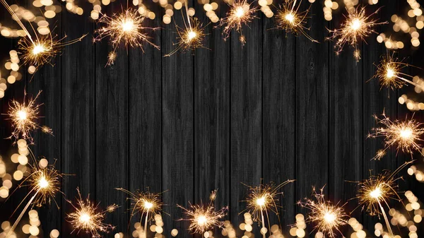 Nuovo Anno Silvester Party Festivo Sfondo Festivo Banner Biglietto Auguri — Foto Stock