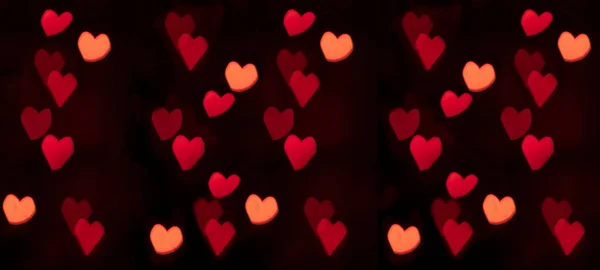 Серця Абстрактне Тло Червоний Рожевий Колір Ізольований Чорній Текстурі Happy — стокове фото