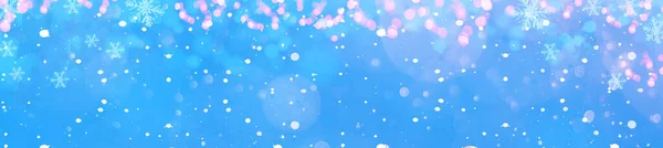 Snowflakes Snow Stars Ice Crystals Isolated Blue Sky Abstract Winter — Stock Photo, Image