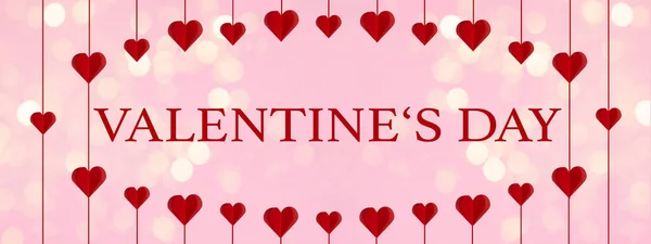 Happy Valentine Day Achtergrond Template Achtergrond Banner Witte Sticker Vorm — Stockfoto