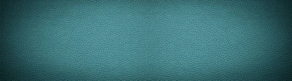 Grön Turkos Abstrakt Rustik Läder Konsistens Bakgrund Banner Panorama — Stockfoto