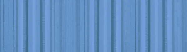 Голубая Полосатая Хлопчатобумажная Ткань Текстура Фон Баннер Панорама — стоковое фото