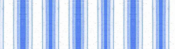 Синяя Белая Полосатая Хлопчатобумажная Ткань Текстура Фон Баннер Панорама — стоковое фото