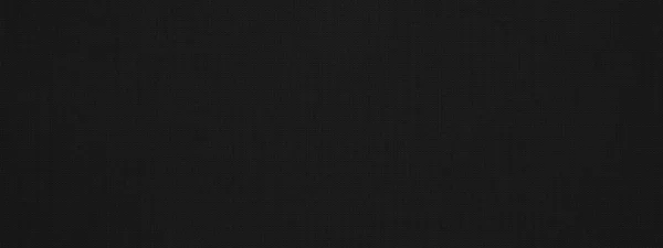 Μαύρο Ανθρακί Γκρι Φυσικό Βαμβακερό Λινό Υφασμάτινη Υφή Φόντο Πανόραμα — Φωτογραφία Αρχείου