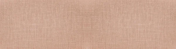 Brown Bege Natural Algodão Linho Textura Têxtil Fundo Banner Panorama — Fotografia de Stock