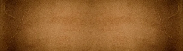 Old Brown Rustic Leather Background Banner Panorama Long — Stock Photo, Image