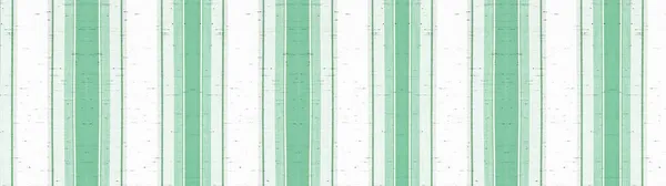 Zielony Biały Paski Naturalna Bawełna Płótno Tekstylia Tekstura Tło Baner — Zdjęcie stockowe