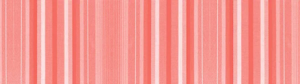 Rosso Bianco Righe Cotone Naturale Lino Tessitura Tessuto Sfondo Banner — Foto Stock