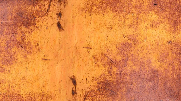 Grunge Rusty Scratched Orange Brown Metal Corten Steel Stone Background — Stock Photo, Image
