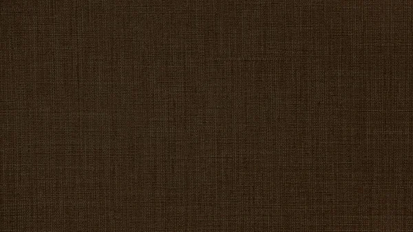 Chocolate Escuro Marrom Natural Algodão Linho Textura Têxtil Fundo — Fotografia de Stock