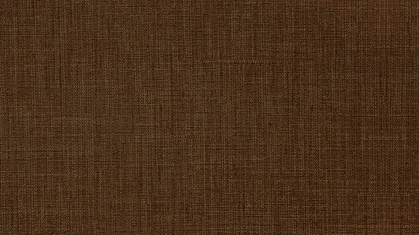 Chocolate Escuro Marrom Natural Algodão Linho Textura Têxtil Fundo — Fotografia de Stock
