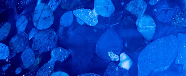 Resumen Azul Tinta Azul Mármol Colorido Granito Piedra Natural Papel — Foto de Stock