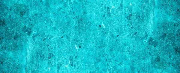 绿松石水蓝石抽象大理石花岗岩天然石质背景横幅全景 — 图库照片
