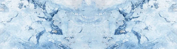Azul Branco Abstrato Mármore Granito Pedra Natural Textura Fundo Banner — Fotografia de Stock