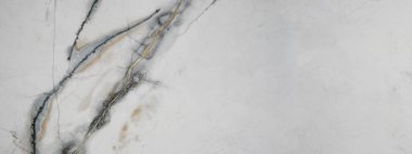 Mermer arka plan panoraması - Yüksek çözünürlüklü gri gri Carrara mermer taş dokusu
