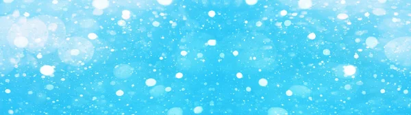 Fiocchi Neve Isolati Cielo Blu Inverno Neve Tempo Sfondo Innevato — Foto Stock