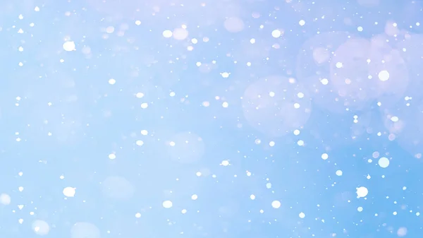 Sněhové Vločky Izolované Modré Obloze Zimní Sníh Počasí Zasněžené Pozadí — Stock fotografie