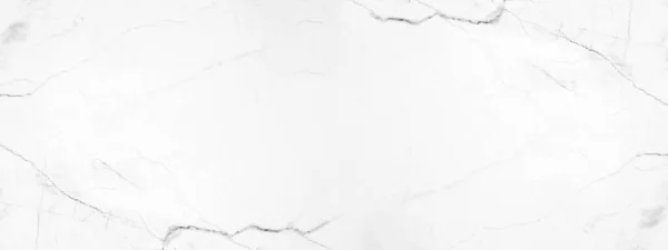 大理石背景横幅全景 高分辨率白灰色卡拉拉大理石纹理 — 图库照片