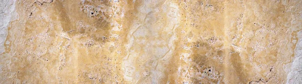 Panorama Fond Texture Pierre Naturelle Marron Beige — Photo