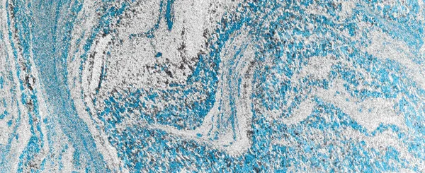Modrá Bílá Abstraktní Mramor Žula Přírodní Kámen Textura Pozadí Banner — Stock fotografie