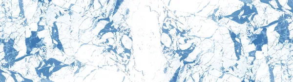 얼룩덜룩 파노라마 해상도의 추상적 파란색 카라라 대리석 — 스톡 사진
