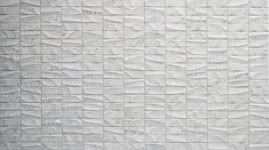 Dikdörtgen beyaz gri taş beton döşeme dokusu arka plan