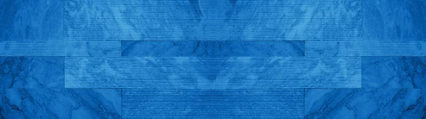 Modrý Abstraktní Kámen Beton Textura Pozadí Antracit Panorama Banner Dlouhý — Stock fotografie