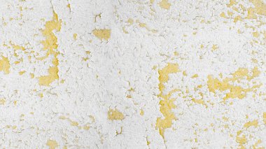 Beyaz sarı derisi soyulmuş alçı ön duvar dokusu arka plan