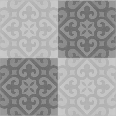 Gri, parlak, pürüzsüz grunge eskimiş antika geometrik kare mozaik mozaik beton döşeme dokusu arka plan