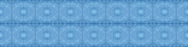 Vieux Bleu Vintage Shabby Patchwork Carré Mosaïque Motif Carreaux Pierre — Photo