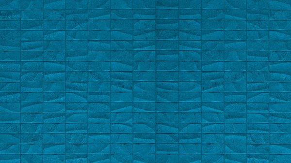 Retângulo Geométrico Azul Pedra Concreto Telhas Cimento Textura Fundo — Fotografia de Stock
