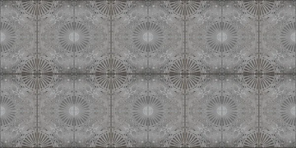 Alte Dgrau Grau Vintage Schäbig Patchwork Quadratischen Mosaik Motiv Fliesen — Stockfoto