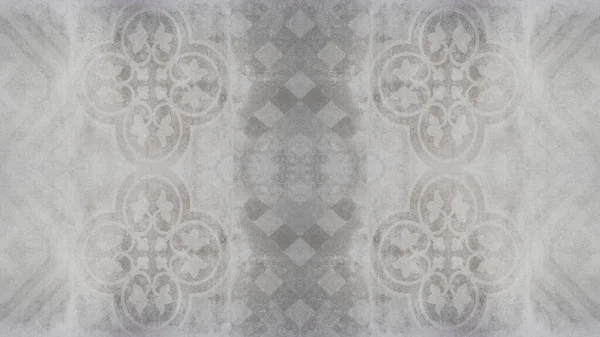 Vecchio Grigio Vintage Shabby Patchwork Mosaico Piastrelle Pietra Cemento Muro — Foto Stock