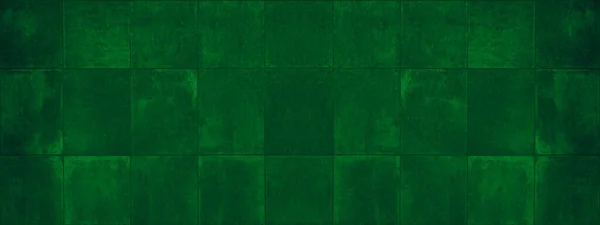 Nahtloser Grunge Dunkel Abstrakt Grün Farbig Bunt Quadratisch Mosaik Beton — Stockfoto
