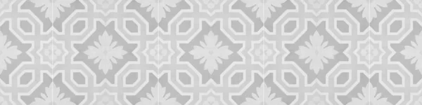 Бесшовный Серый Винтажный Белый Ретро Гранж Цементно Бетонная Плитка Обои — стоковое фото