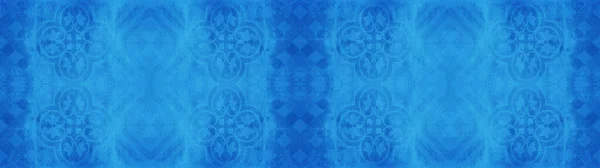 Antiguo Azul Abstracto Vintage Patchwork Patchwork Azulejos Piedra Cemento Pared —  Fotos de Stock