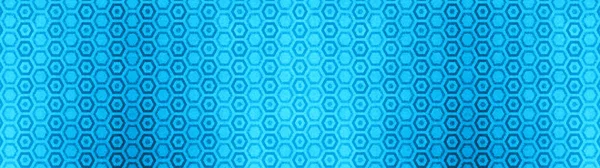 Kék Évjárat Retro Geometrikus Mozaik Hatszögletű Hatszög Nyomtatás Motívum Cement — Stock Fotó